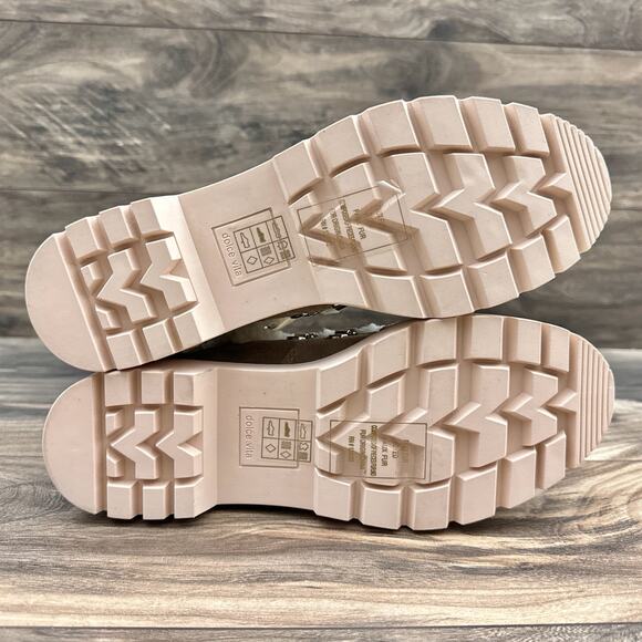 NEW Dolce Vita Pace 8 Faux Shearling Trim Lug Sole Suede Hiker Ankle Boots - Picture 10 of 12